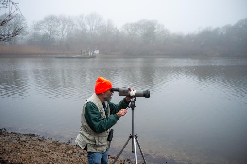 Robert Culbert on Tisbury Great Pond.
