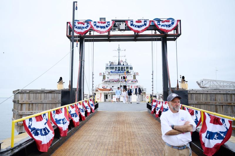Pomp and circumstance was rolled out for the new vessel.