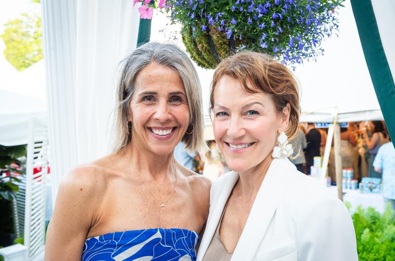 Julie Hatt and Nevette Previd organize the event.
