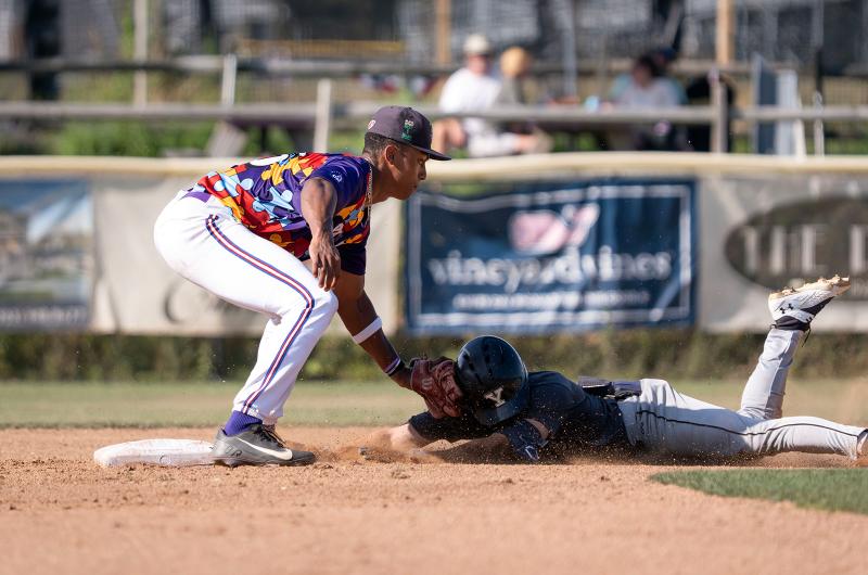 Out at second base.