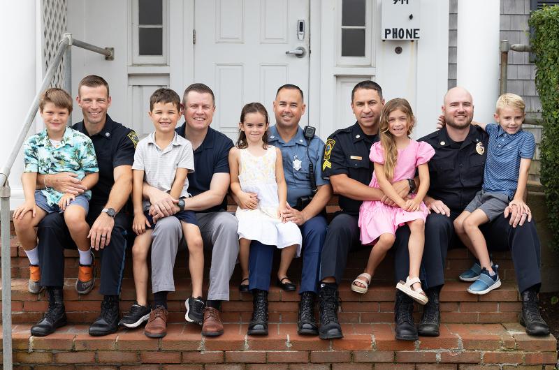 2024 - From left: Seth Harlow and Gunner, James Hagerty and William, Dustin Shaw and Lowen, Jeff LaBell and Lark, Tim Millerick and Julian.