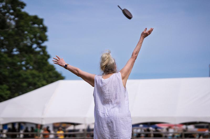 The skillet toss is always stiff competition.