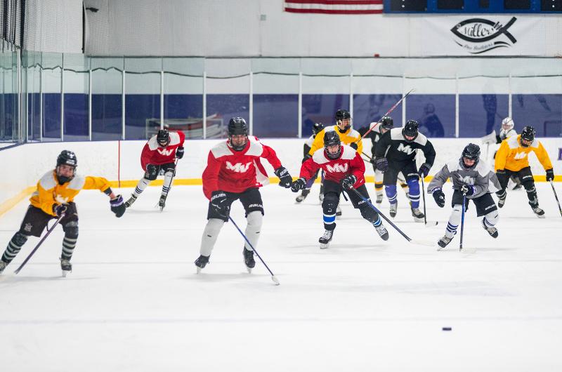 Excitement was in the air as practice got going.