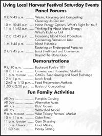 Schedule of Events