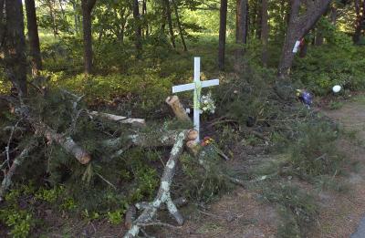 scene of accident.
