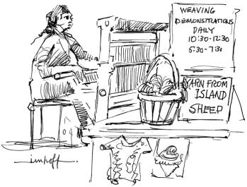 cartoon weaving
