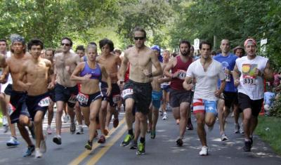 Chilmark road race start