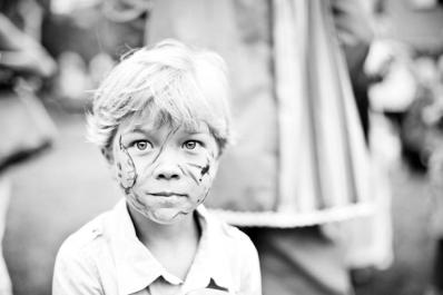 BW chukd face paint