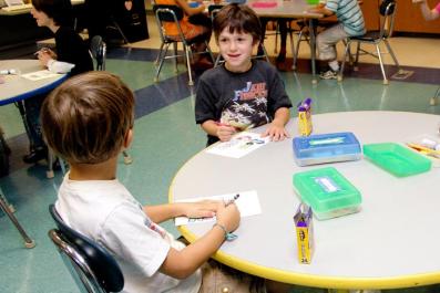 Sam Gurney Nick Rego school classroom