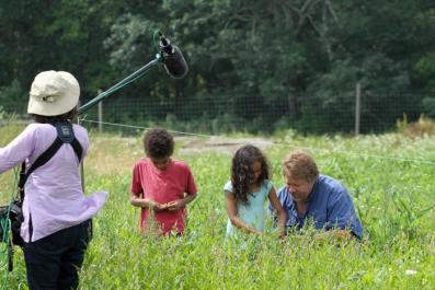Jonathan, Josephine John Chivers Judy Karp meadow microphone