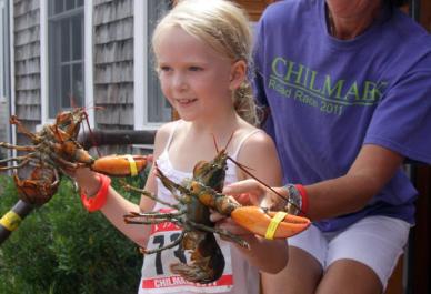 Megan Joel and lobsters