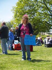 women protester