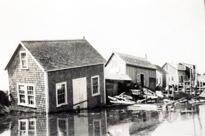 Hurricane Carol hits Menemsha 
