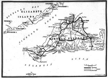 Map of Martha's Vineyard, 1933