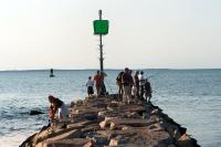 Fishing on Menemsha jetty