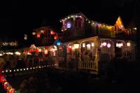 Lanterns brought color to the night