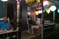 Cottagers enjoy the festivities.