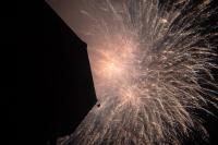 The show came to a close with the greatest display of pyrotechnics.