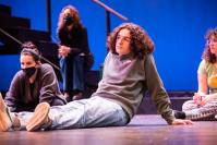 Jack Crawford (Marius) and fellow castmates receiving notes.