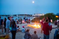 As time goes on, the fire and the music take center-stage.