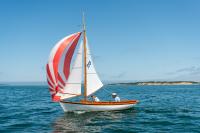 Spinnaker out for extra speed.
