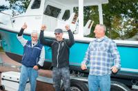 [l-r] Phil Horton, David Kadison, Greg Hopkins (Eastern Boats).