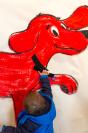 Guests could play "pin the collar on Clifford."