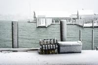 A light dusting in Edgartown Harbor.
