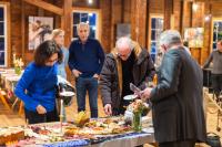 Guests enjoyed food and drink after the screening.