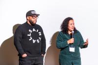 Rev. Lennox Yearwood Jr. and dream hampton introducing Underwater Projects.