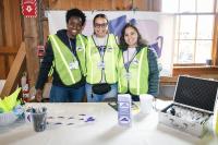 [l-r] Dayana dos Santos, Pricila Vilaça, Emily Santana of CAP.