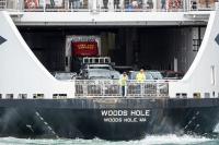 The Woods Hole coming into Vineyard Haven Harbor.