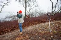 Robert Culbert near Oyster Pond.