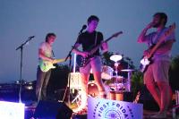 Dock Street Fight Club played a late set on the beach.
