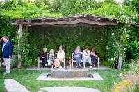 Quiet moments in the Rose Styron garden.
