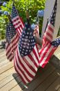 Everyone had their patriotic decorations out.