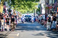 Crowds flocked to Edgartown for 4th of July celebrations.