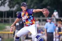 Intense concentration on the mound.