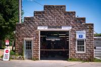Lifting up at Mid Island Auto.