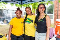 Iquan Mitchell, Tahirah Waite, Oshantay Waite with Vineyard Caribbean Cuisine.