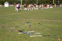 Lacrosse practice gets going.